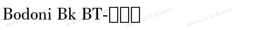 Bodoni Bk BT字体转换